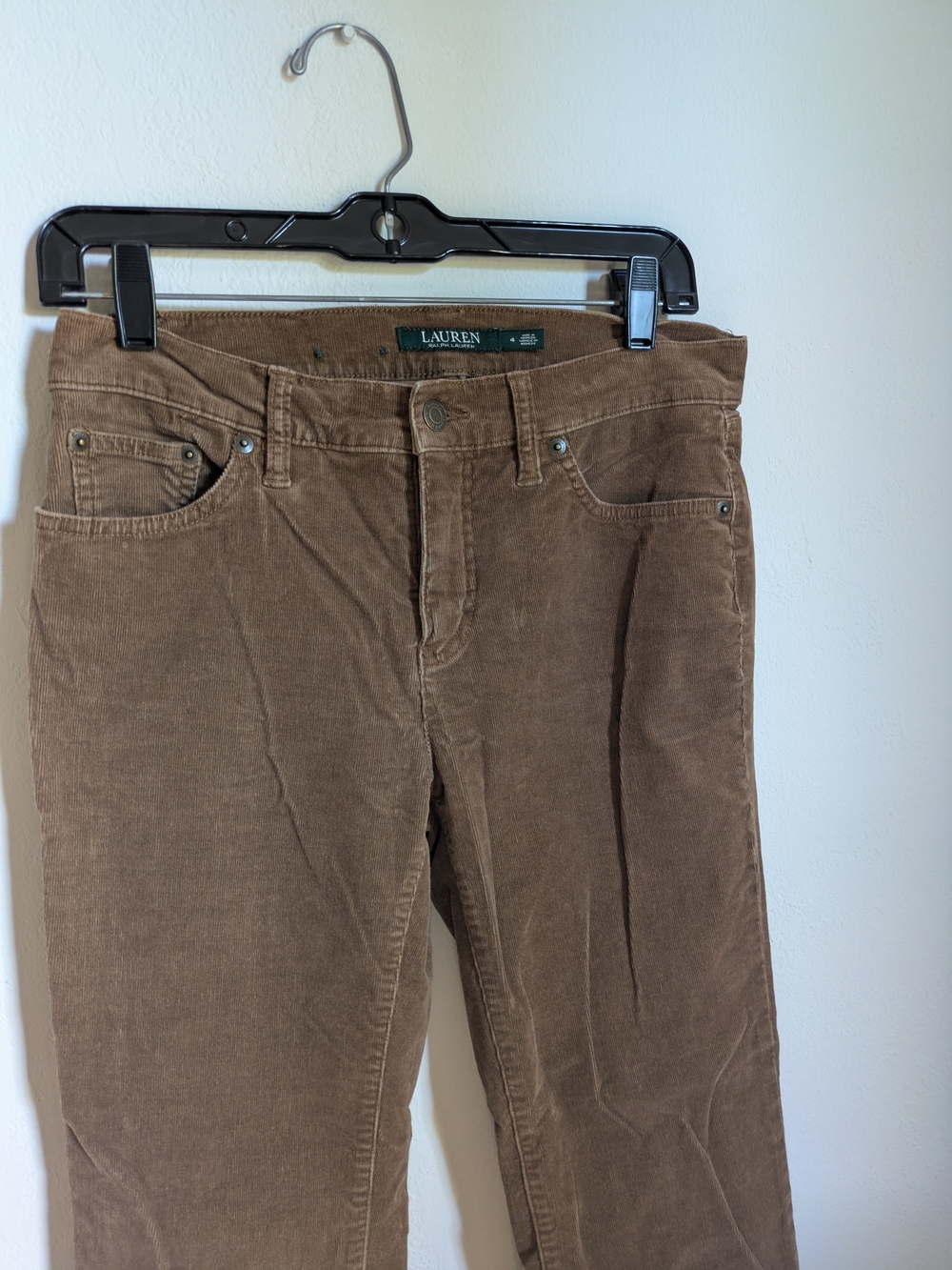 Lauren Ralph Lauren Women's Brown Corduroy Jeans